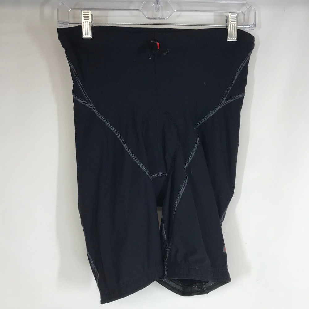 DE MARCHI Men's Black Cycling Bib Shorts Padded Bike Compression Shorts M